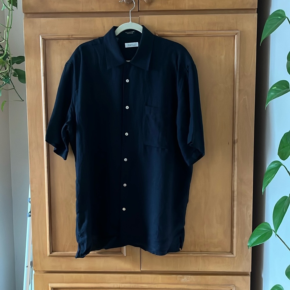 Barneys New York Italian linen big shirt